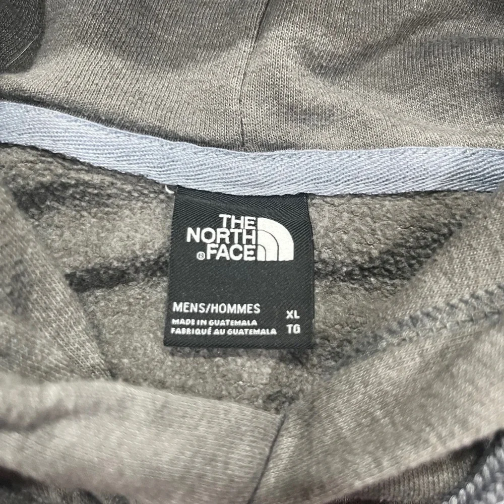 The North Face Mens XL Gray Never Stop Exploring Red Box Logo Pullover Hoodie